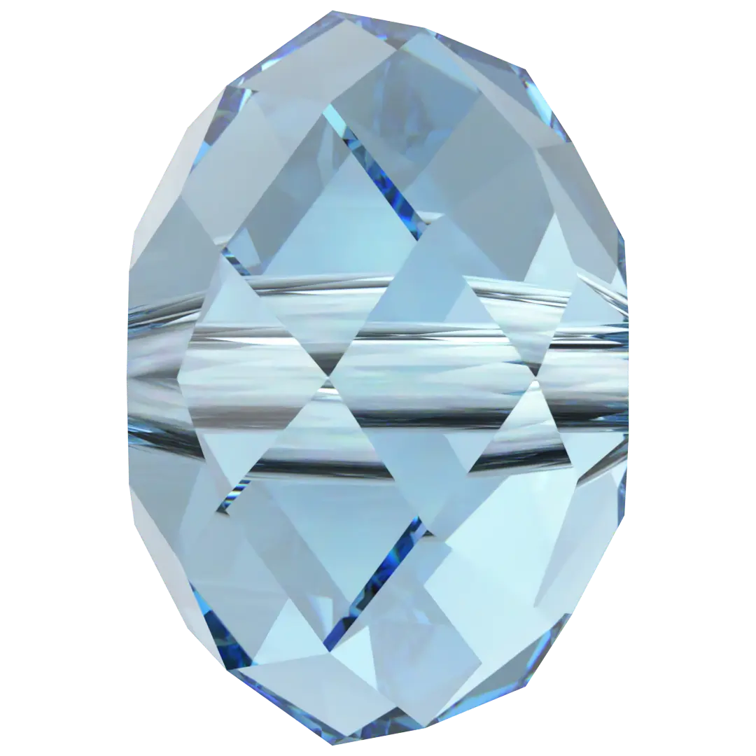 Serinity Crystal Beads Briolette (5040) Aquamarine - Bluestreak Crystals