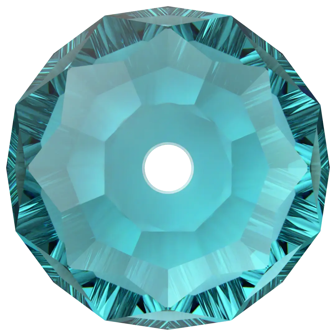 Serinity Crystal Beads Briolette (5040) Blue Zircon - Bluestreak Crystals