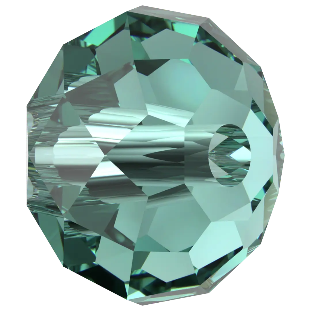 Serinity Crystal Beads Briolette (5040) Caribbean Green - Bluestreak Crystals