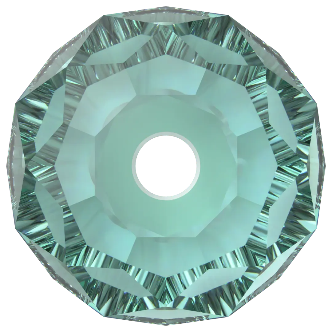 Serinity Crystal Beads Briolette (5040) Caribbean Green - Bluestreak Crystals