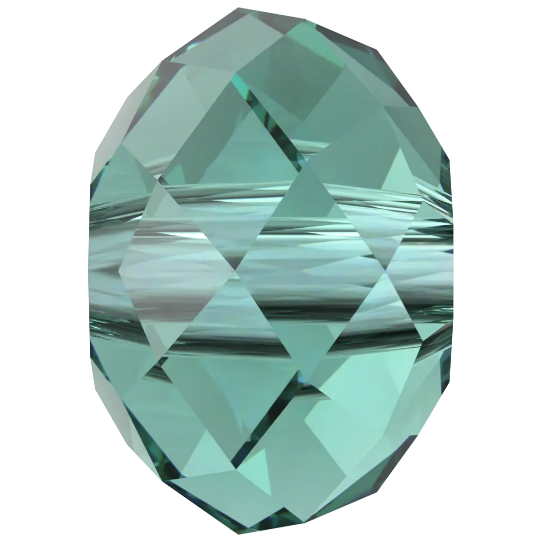 Serinity Crystal Beads Briolette (5040) Caribbean Green - Bluestreak Crystals