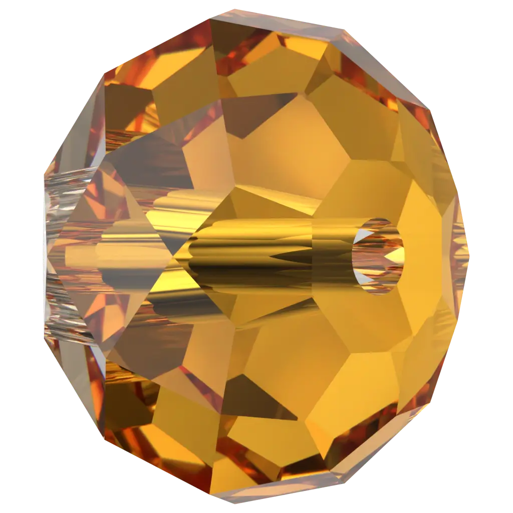 Serinity Crystal Beads Briolette (5040) Dark Orange - Bluestreak Crystals