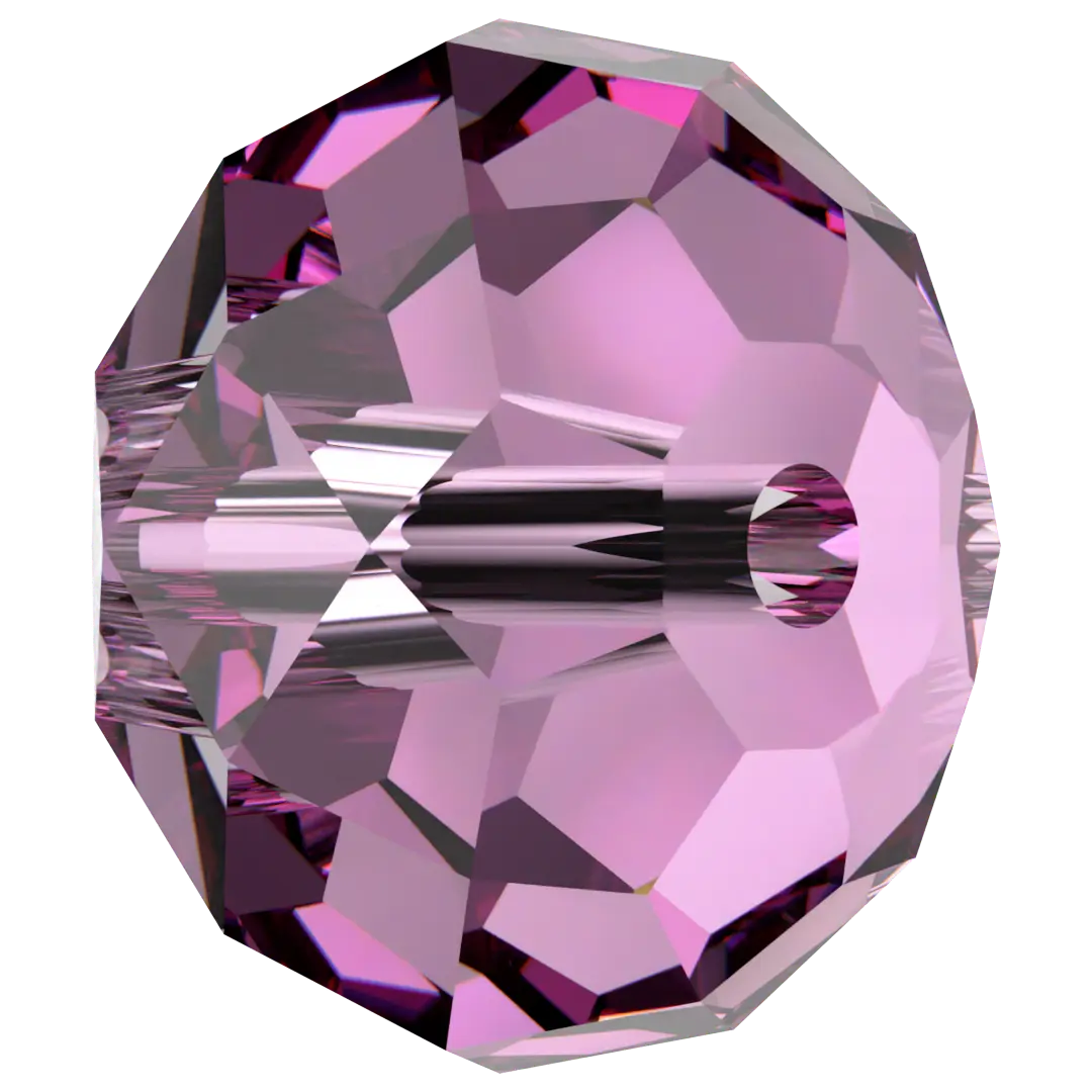 Serinity Crystal Beads Briolette (5040) Dark Rose - Bluestreak Crystals