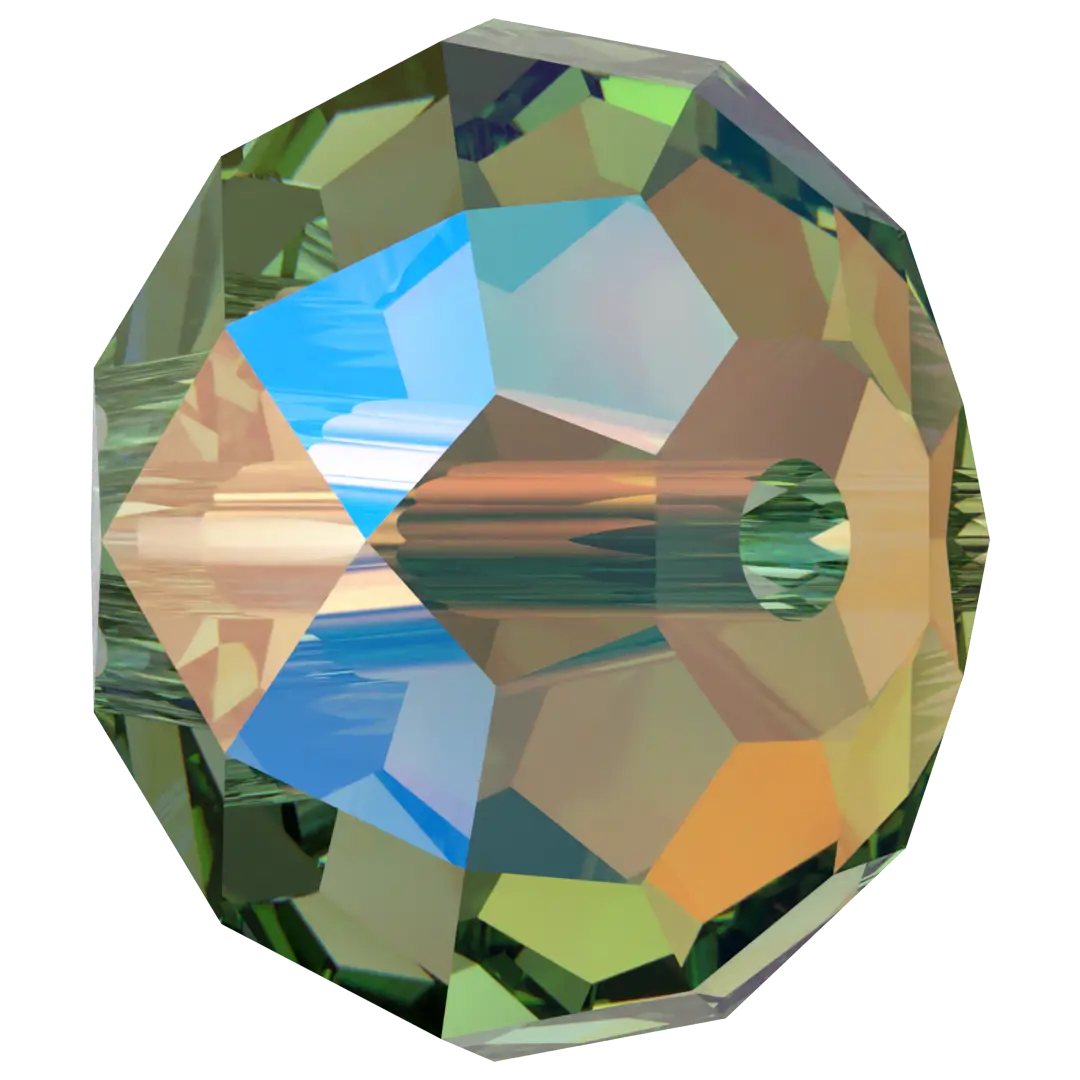 Serinity Crystal Beads Briolette (5040) Erinite Shimmer 2X - Bluestreak Crystals