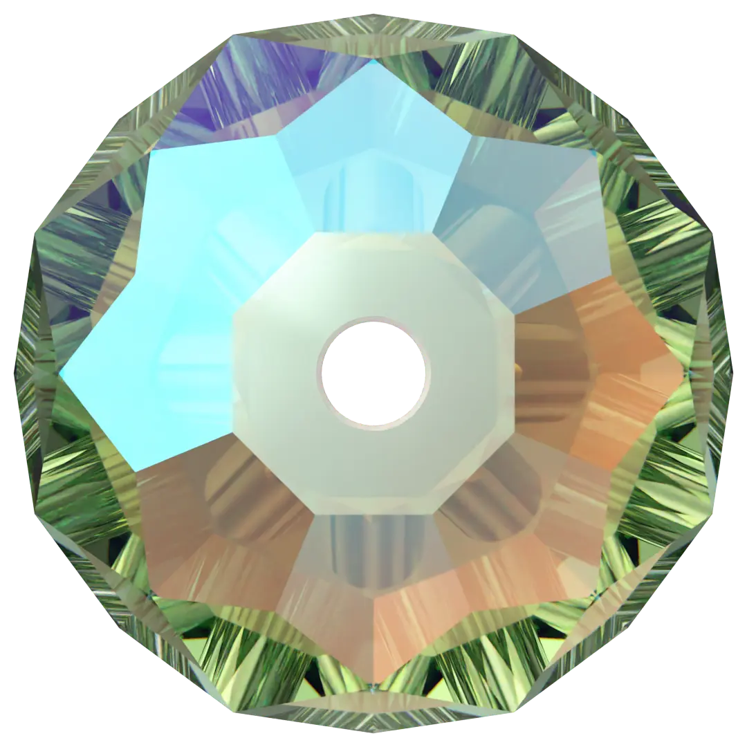 Serinity Crystal Beads Briolette (5040) Erinite Shimmer 2X - Bluestreak Crystals