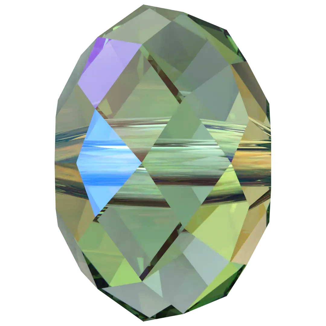 Serinity Crystal Beads Briolette (5040) Erinite Shimmer 2X - Bluestreak Crystals