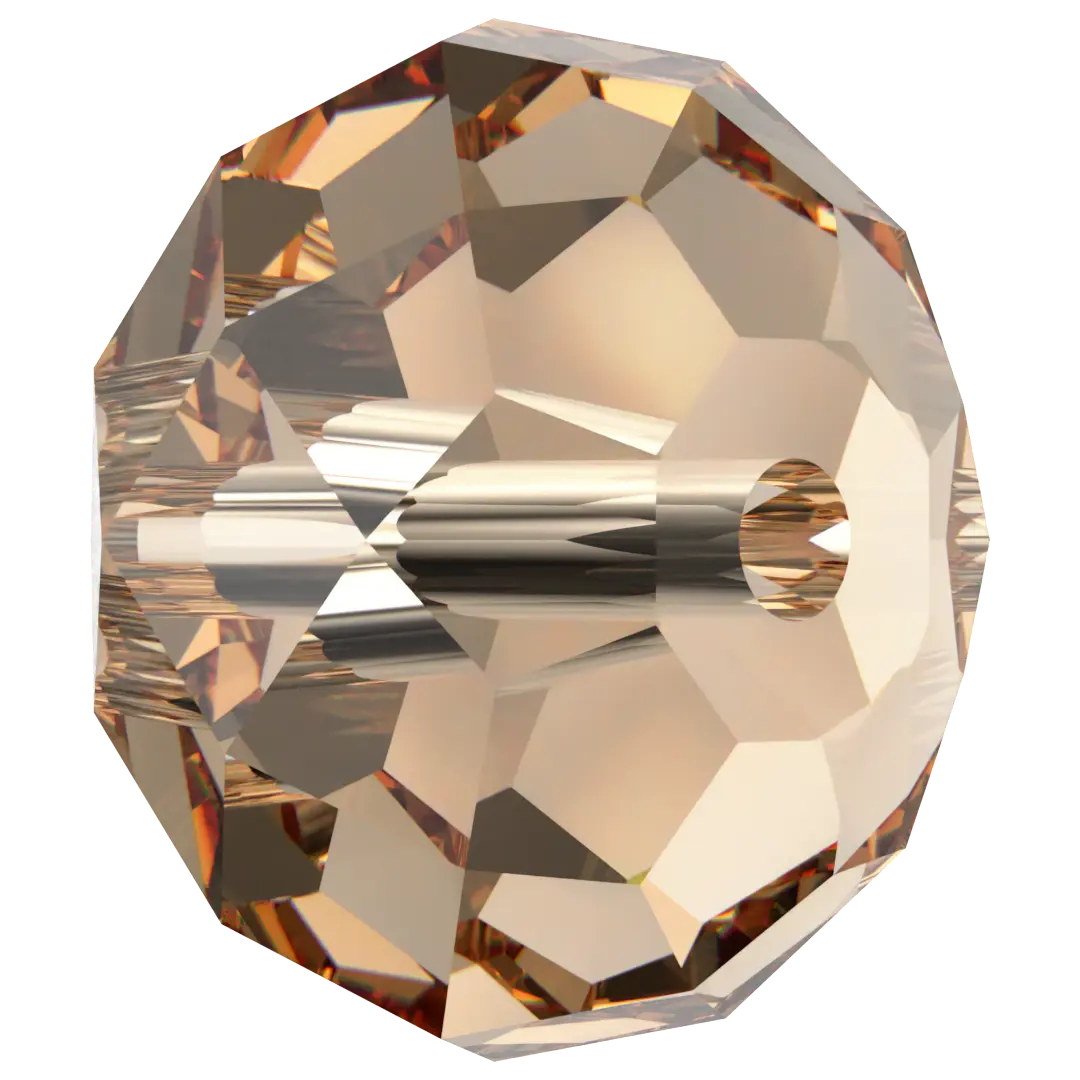 Serinity Crystal Beads Briolette (5040) Light Colorado Topaz - Bluestreak Crystals