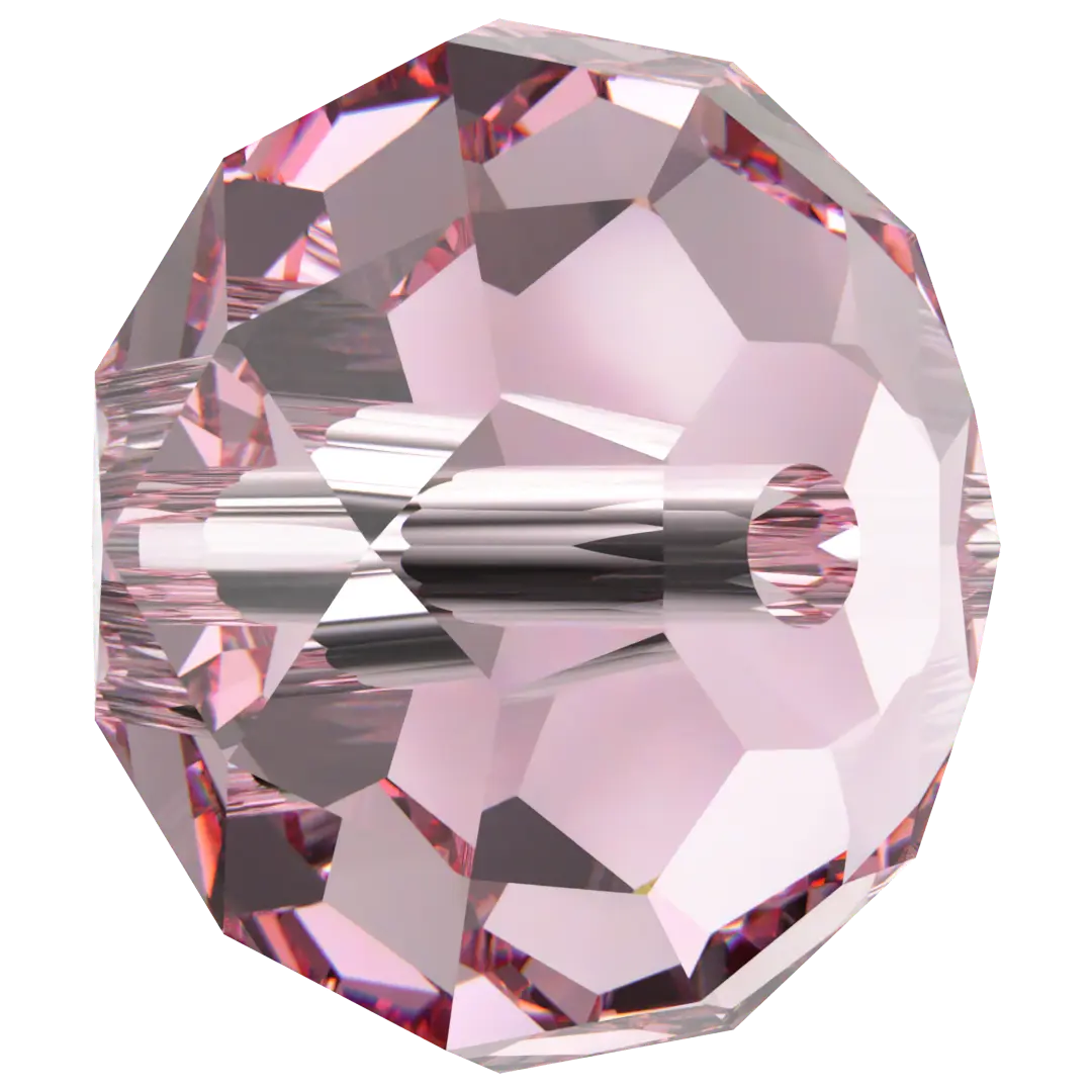 Serinity Crystal Beads Briolette (5040) Light Rose - Bluestreak Crystals