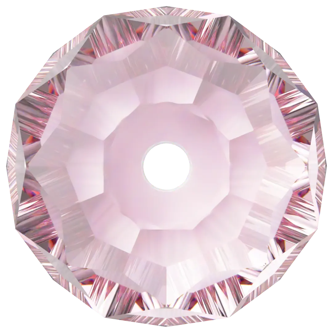 Serinity Crystal Beads Briolette (5040) Light Rose - Bluestreak Crystals