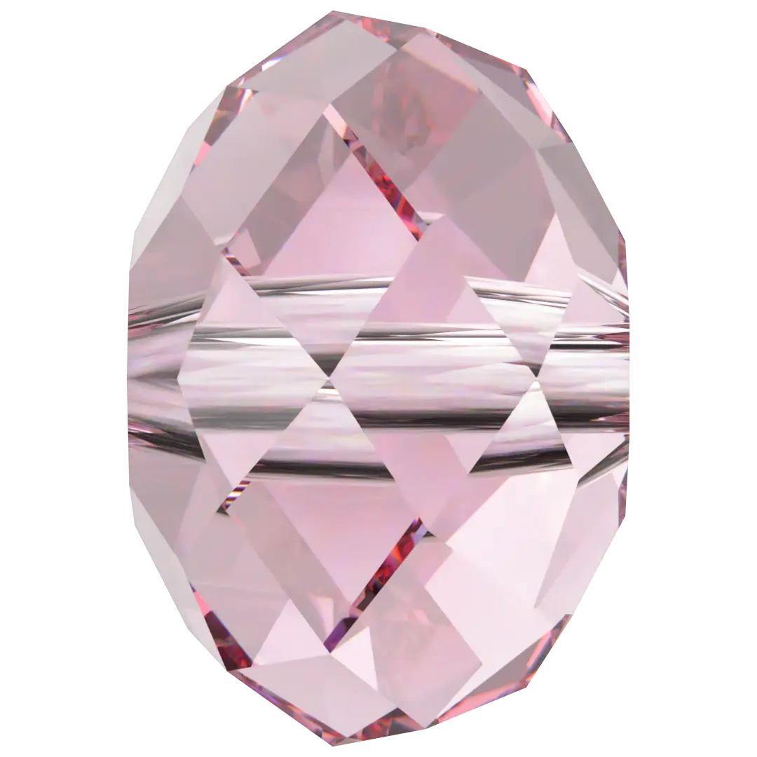 Serinity Crystal Beads Briolette (5040) Light Rose - Bluestreak Crystals