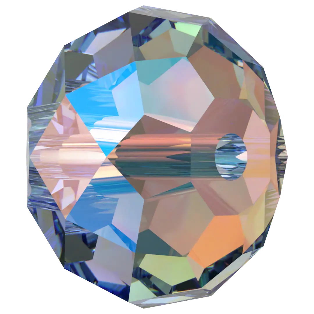 Serinity Crystal Beads Briolette (5040) Light Sapphire Shimmer 2X - Bluestreak Crystals