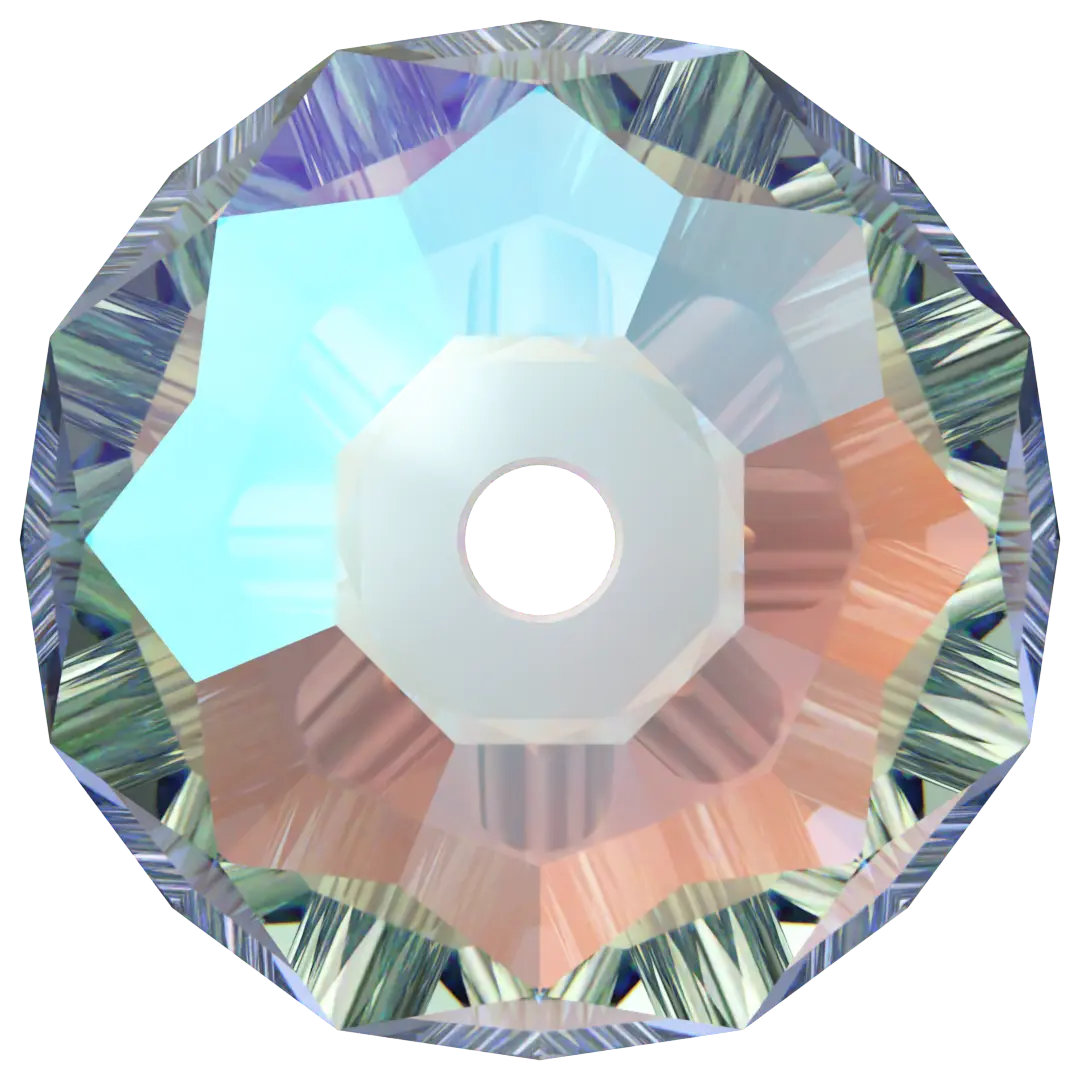 Serinity Crystal Beads Briolette (5040) Light Sapphire Shimmer 2X - Bluestreak Crystals