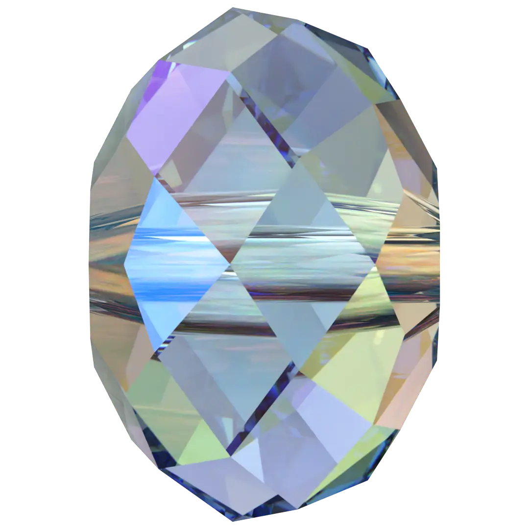 Serinity Crystal Beads Briolette (5040) Light Sapphire Shimmer 2X - Bluestreak Crystals