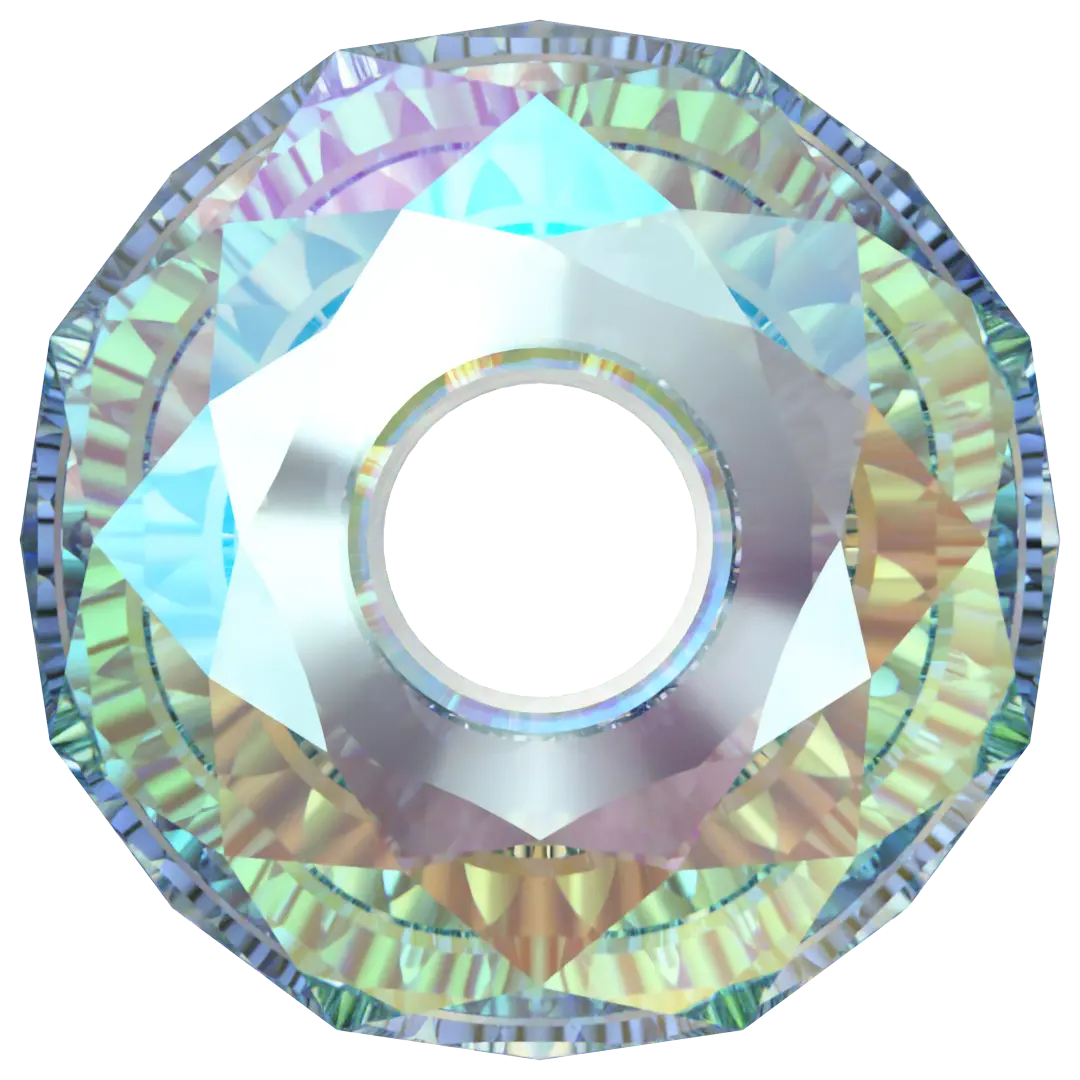 Serinity Crystal Beads Briolette XL Hole (5042) Aquamarine Shimmer 2X - Bluestreak Crystals
