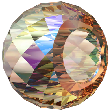 Serinity Crystal Beads Briolette XXL Hole (5043) Light Colorado Topaz Shimmer 2X - Bluestreak Crystals