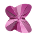 Serinity Crystal Beads Butterfly (5754) Fuchsia - Bluestreak Crystals