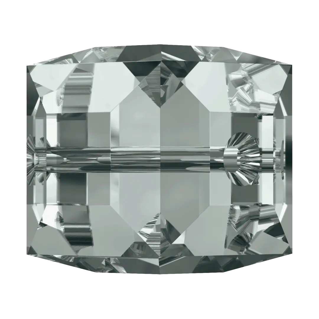 Serinity Crystal Beads Cube (5601) Black Diamond - Bluestreak Crystals