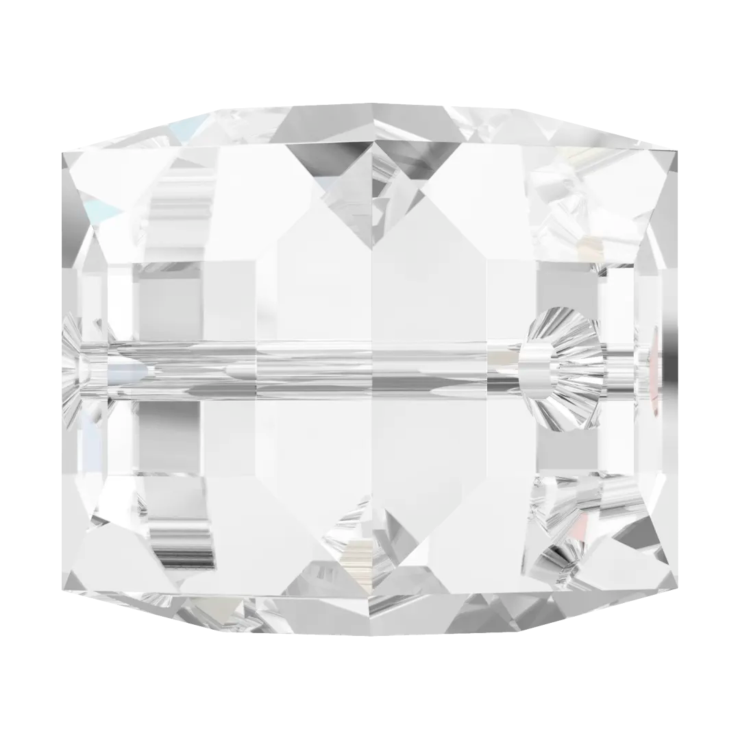 Serinity Crystal Beads Cube (5601) Crystal - Bluestreak Crystals