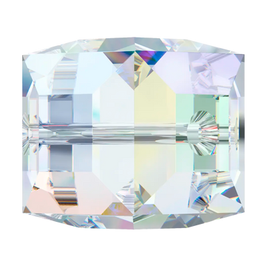 Serinity Crystal Beads Cube (5601) Crystal AB B - Bluestreak Crystals