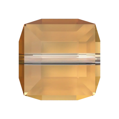Serinity Crystal Beads Cube (5601) Dark Orange - Bluestreak Crystals
