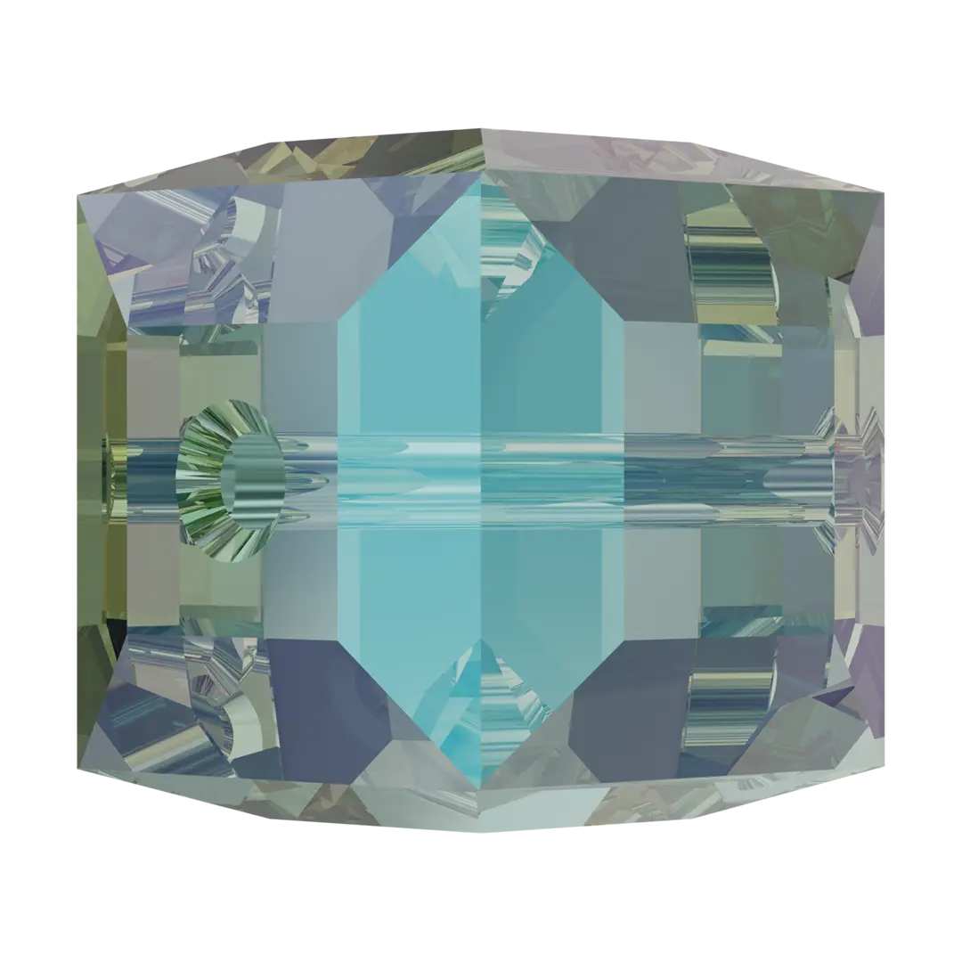Serinity Crystal Beads Cube (5601) Erinite Shimmer B - Bluestreak Crystals
