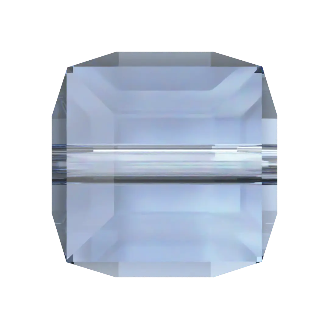 Serinity Crystal Beads Cube (5601) Light Sapphire - Bluestreak Crystals