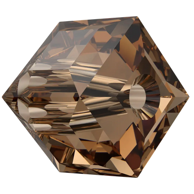 Serinity Crystal Beads Cube (5601) Light Smoked Topaz - Bluestreak Crystals