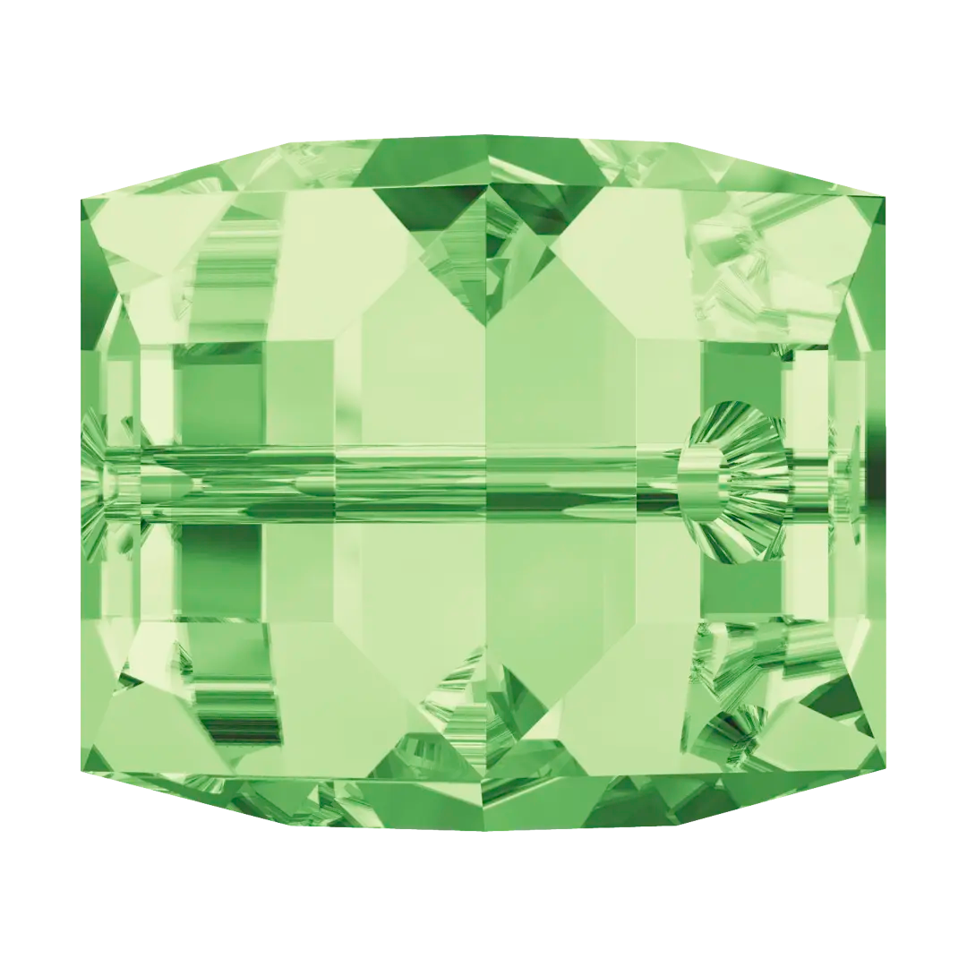 Serinity Crystal Beads Cube (5601) Peridot - Bluestreak Crystals