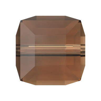 Serinity Crystal Beads Cube (5601) Smoked Topaz - Bluestreak Crystals