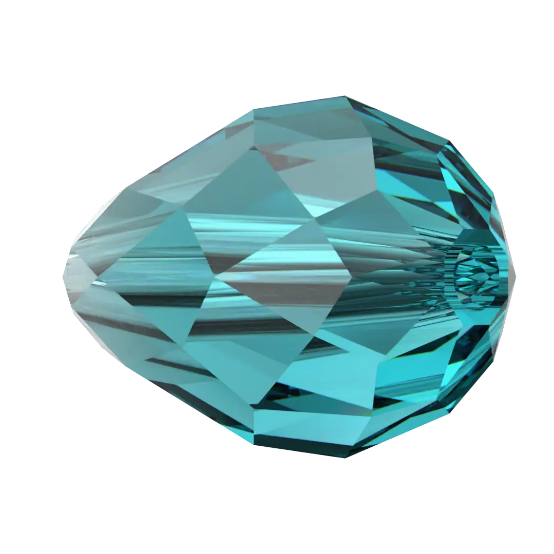 Serinity Crystal Beads Drop (5500) Blue Zircon - Bluestreak Crystals