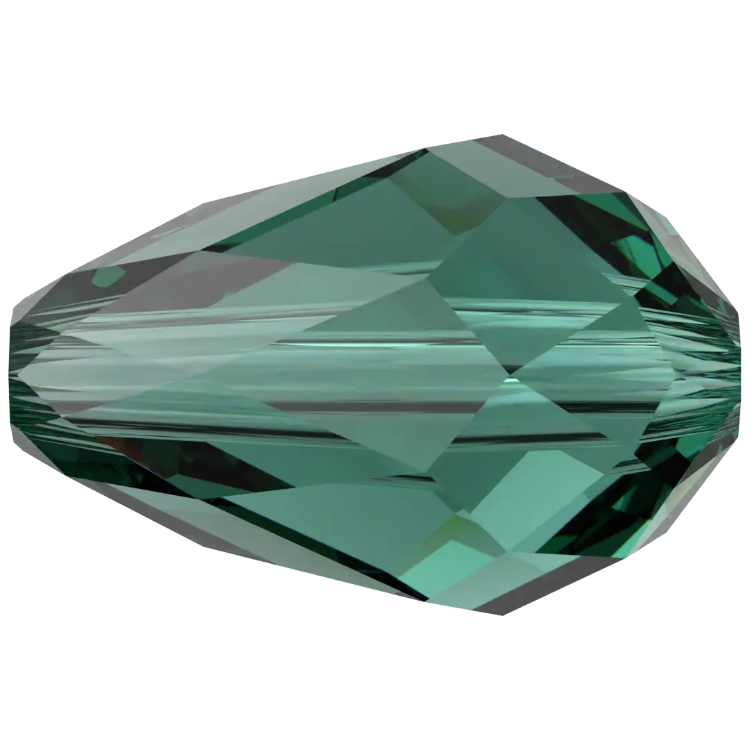 Serinity Crystal Beads Drop (5500) Emerald - Bluestreak Crystals