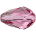 Serinity Crystal Beads Drop (5500) Rose - Bluestreak Crystals