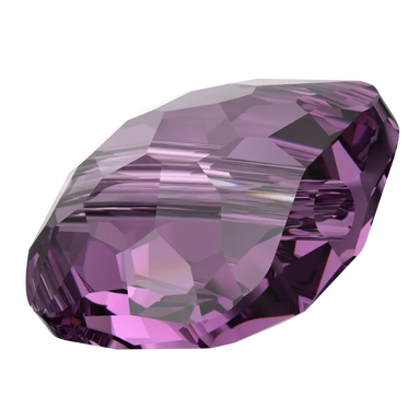 Serinity Crystal Beads Fantasy Square (5035) Amethyst - Bluestreak Crystals