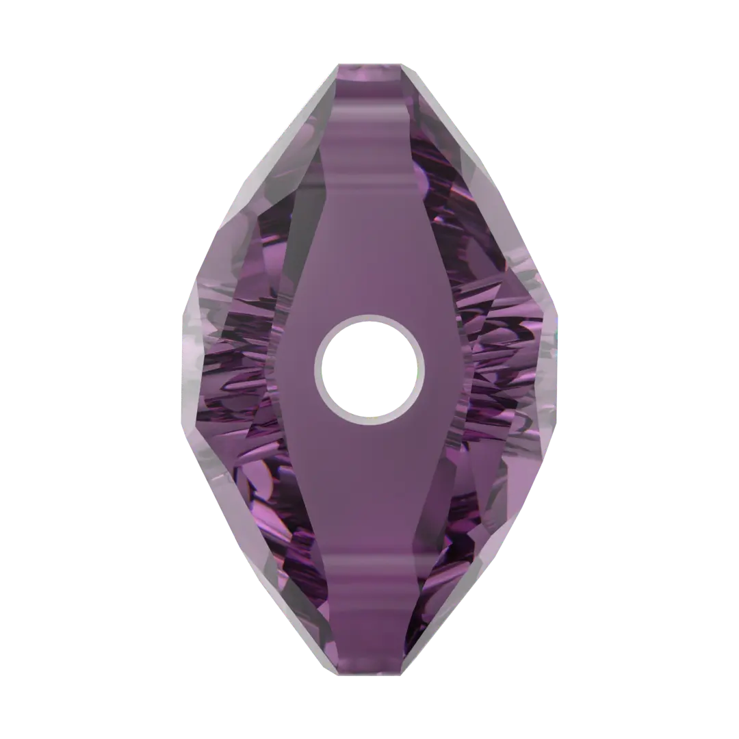 Serinity Crystal Beads Fantasy Square (5035) Amethyst - Bluestreak Crystals