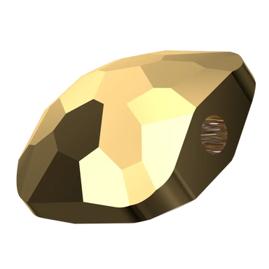 Serinity Crystal Beads Fantasy Square (5035) Crystal Aurum X2 - Bluestreak Crystals