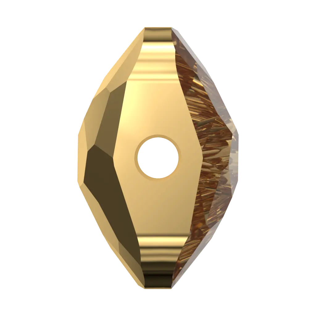 Serinity Crystal Beads Fantasy Square (5035) Crystal Aurum X2 - Bluestreak Crystals