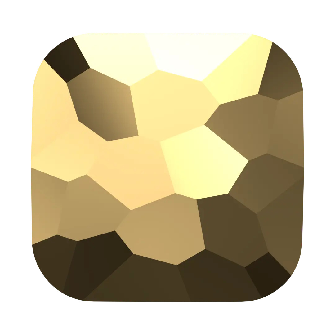 Serinity Crystal Beads Fantasy Square (5035) Crystal Aurum X2 - Bluestreak Crystals