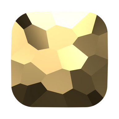 Serinity Crystal Beads Fantasy Square (5035) Crystal Aurum X2 - Bluestreak Crystals