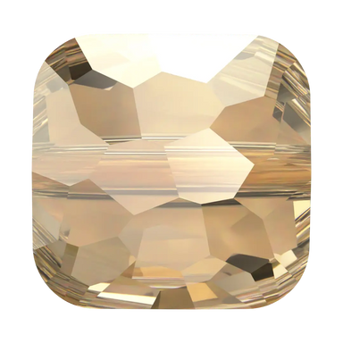 Serinity Crystal Beads Fantasy Square (5035) Crystal Golden Shadow - Bluestreak Crystals