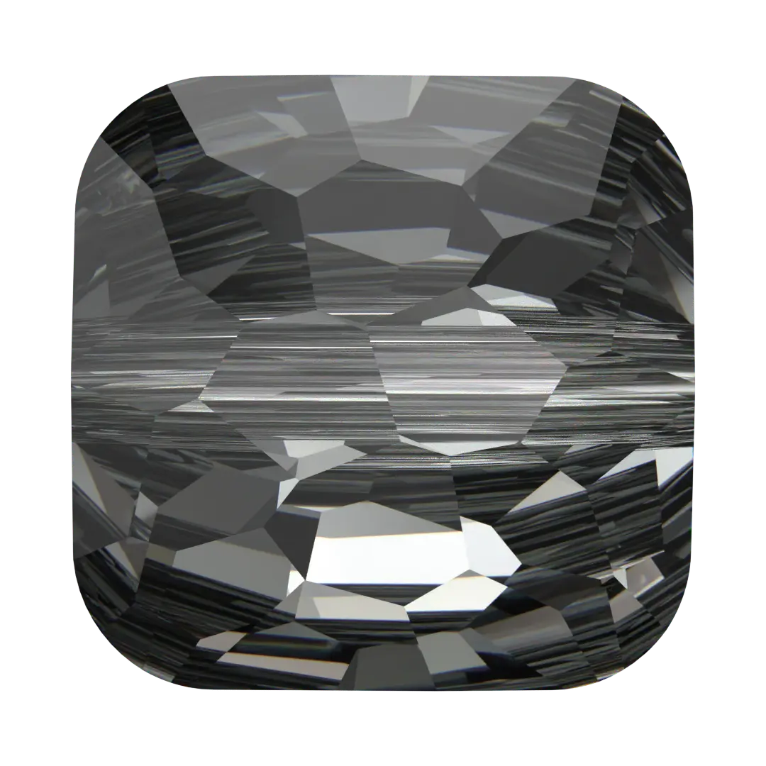 Serinity Crystal Beads Fantasy Square (5035) Crystal Silver Night - Bluestreak Crystals