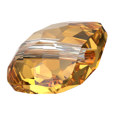 Serinity Crystal Beads Fantasy Square (5035) Dark Orange - Bluestreak Crystals