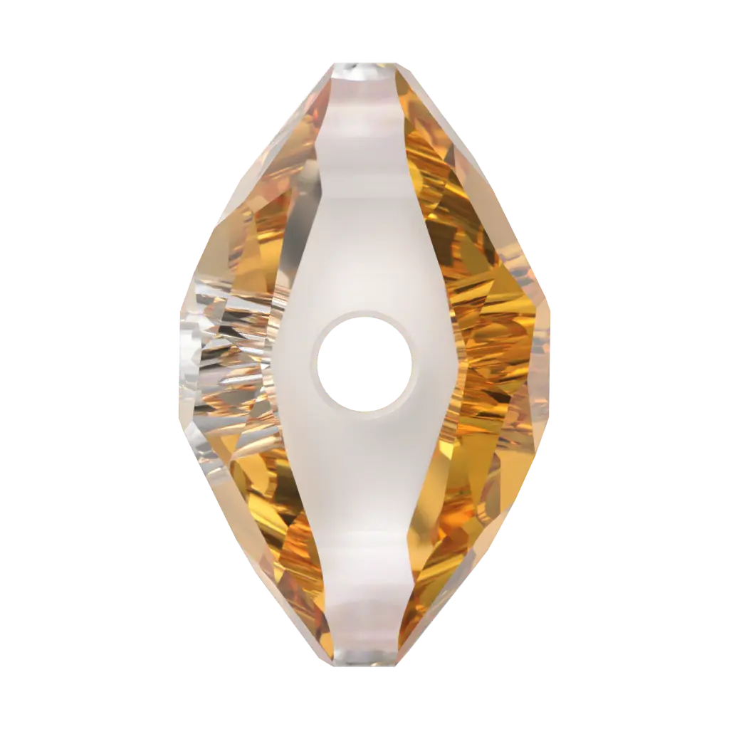 Serinity Crystal Beads Fantasy Square (5035) Dark Orange - Bluestreak Crystals