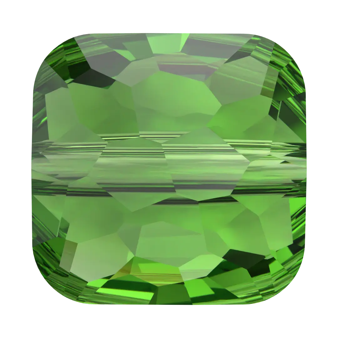 Serinity Crystal Beads Fantasy Square (5035) Fern Green - Bluestreak Crystals