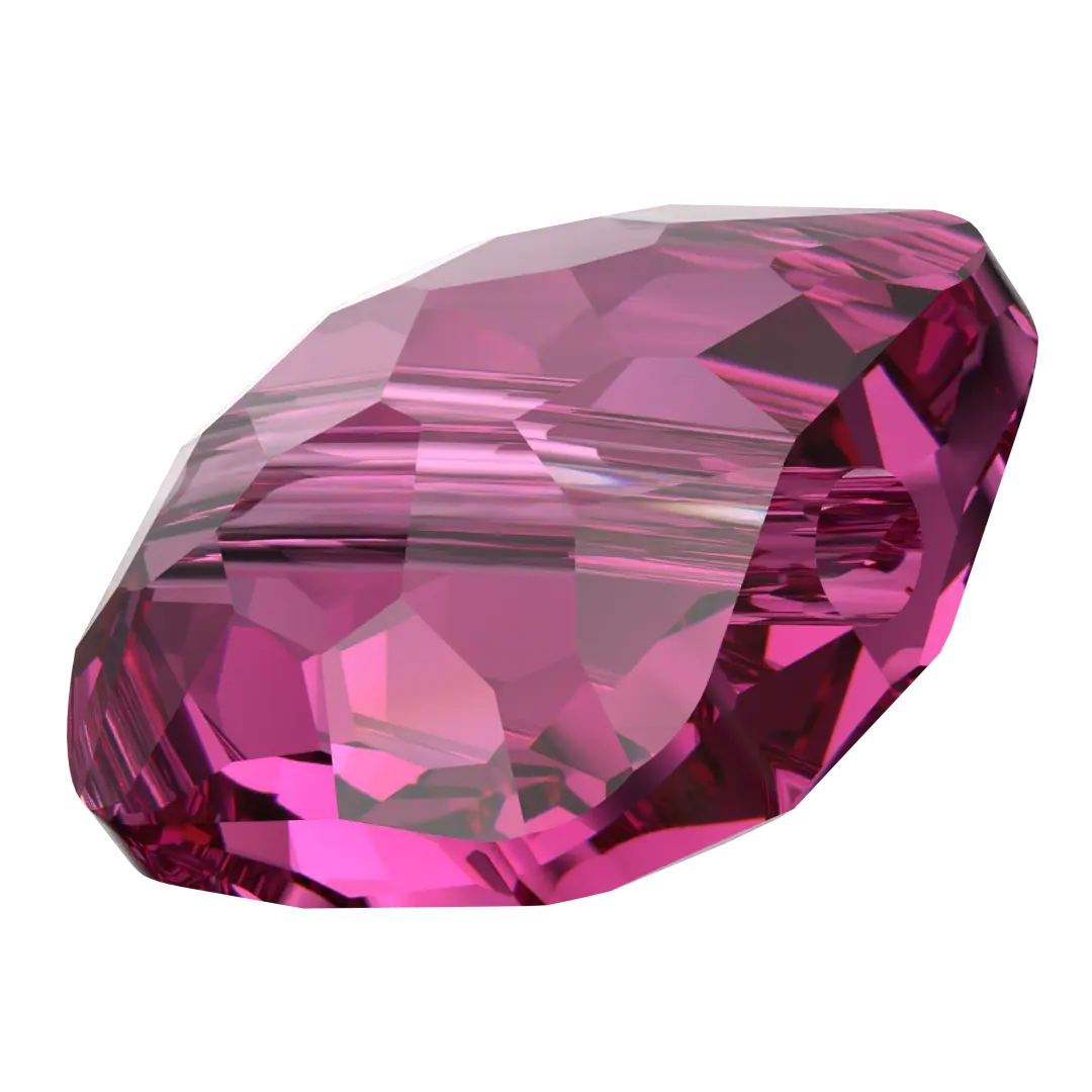 Serinity Crystal Beads Fantasy Square (5035) Fuchsia - Bluestreak Crystals