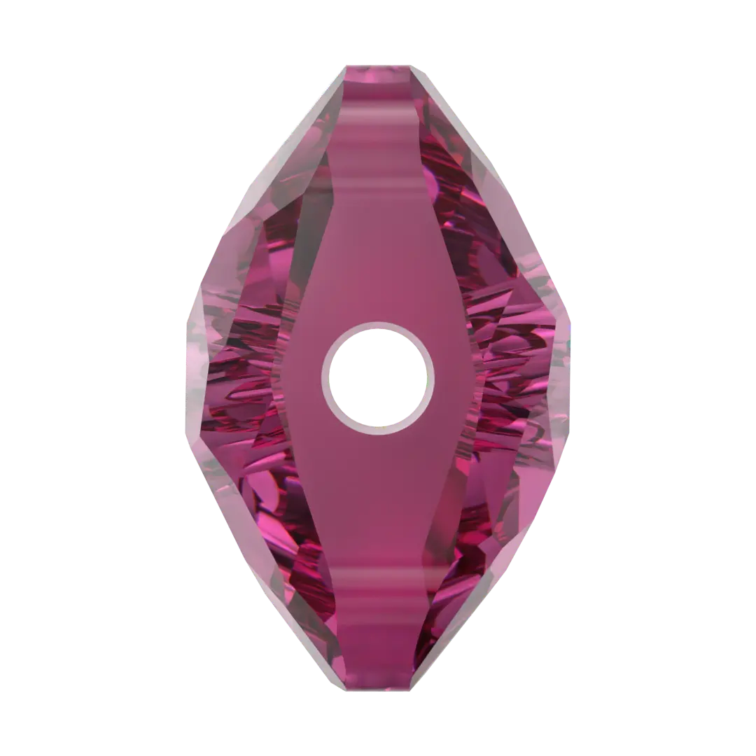Serinity Crystal Beads Fantasy Square (5035) Fuchsia - Bluestreak Crystals