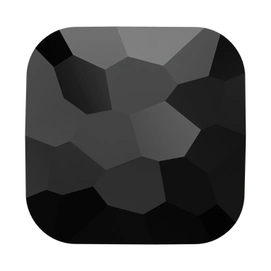 Serinity Crystal Beads Fantasy Square (5035) Jet - Bluestreak Crystals