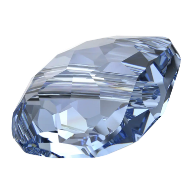 Serinity Crystal Beads Fantasy Square (5035) Light Sapphire - Bluestreak Crystals