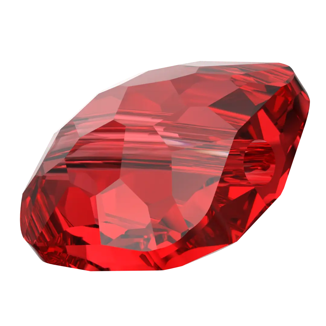 Serinity Crystal Beads Fantasy Square (5035) Light Siam - Bluestreak Crystals