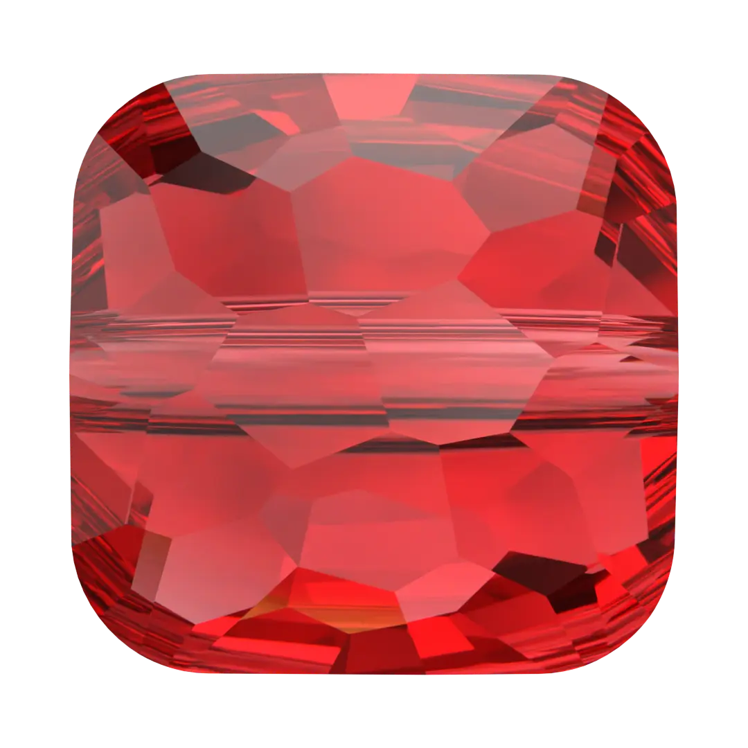 Serinity Crystal Beads Fantasy Square (5035) Light Siam - Bluestreak Crystals