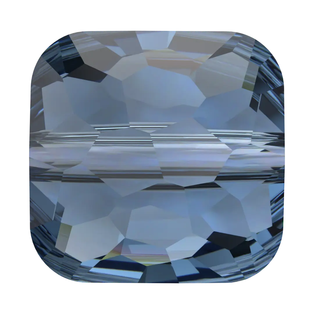 Serinity Crystal Beads Fantasy Square (5035) Montana - Bluestreak Crystals